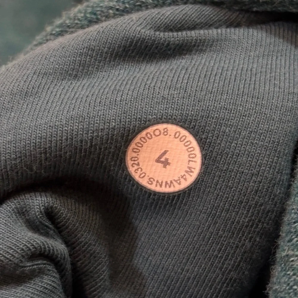 Lululemon Scuba Hoodie Cotton Fleece Heathered Desert Teal Size 4